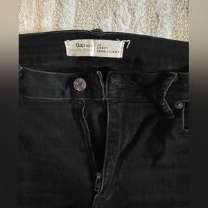 Black Denim Jeans, Gap Curvy True skinny